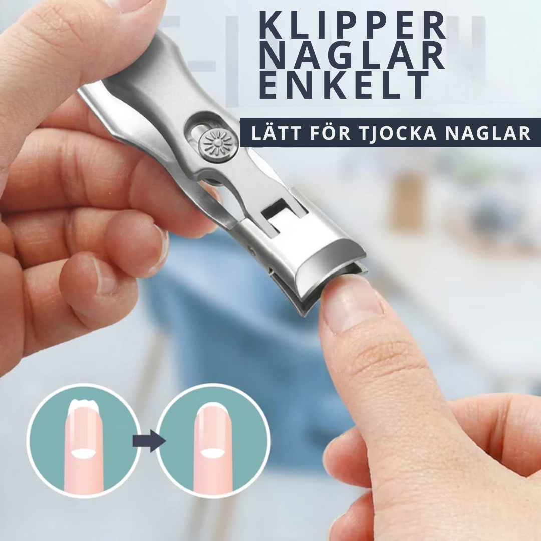 ErgoKlipp™ – Ergonomisk böjd nagelsax för tjocka naglar, inväxta naglar och enkel klippning