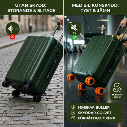 HjulVakt™ – Skydda dina resväskehjul och res utan bekymmer!