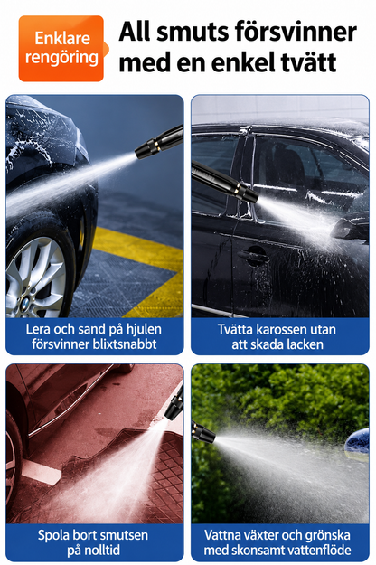 KraftJet™ Högtryckstvättspistol med gratis 5 meters slang och 4 kopplingar