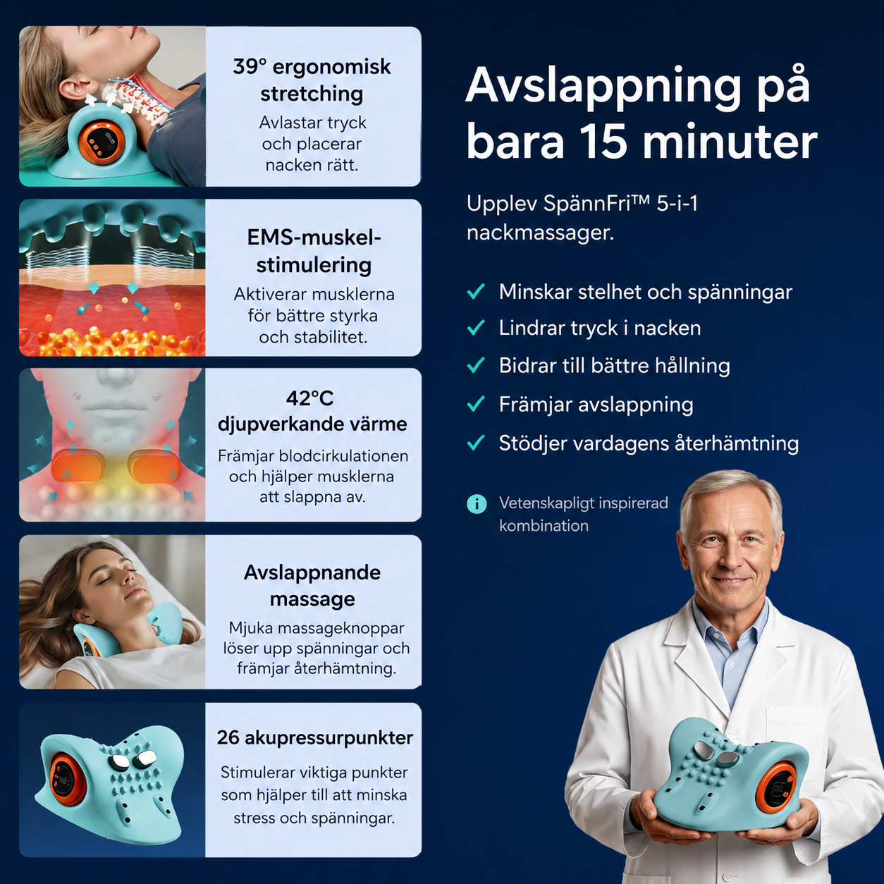 SpännFri™ | 5-i-1 Massageapparat