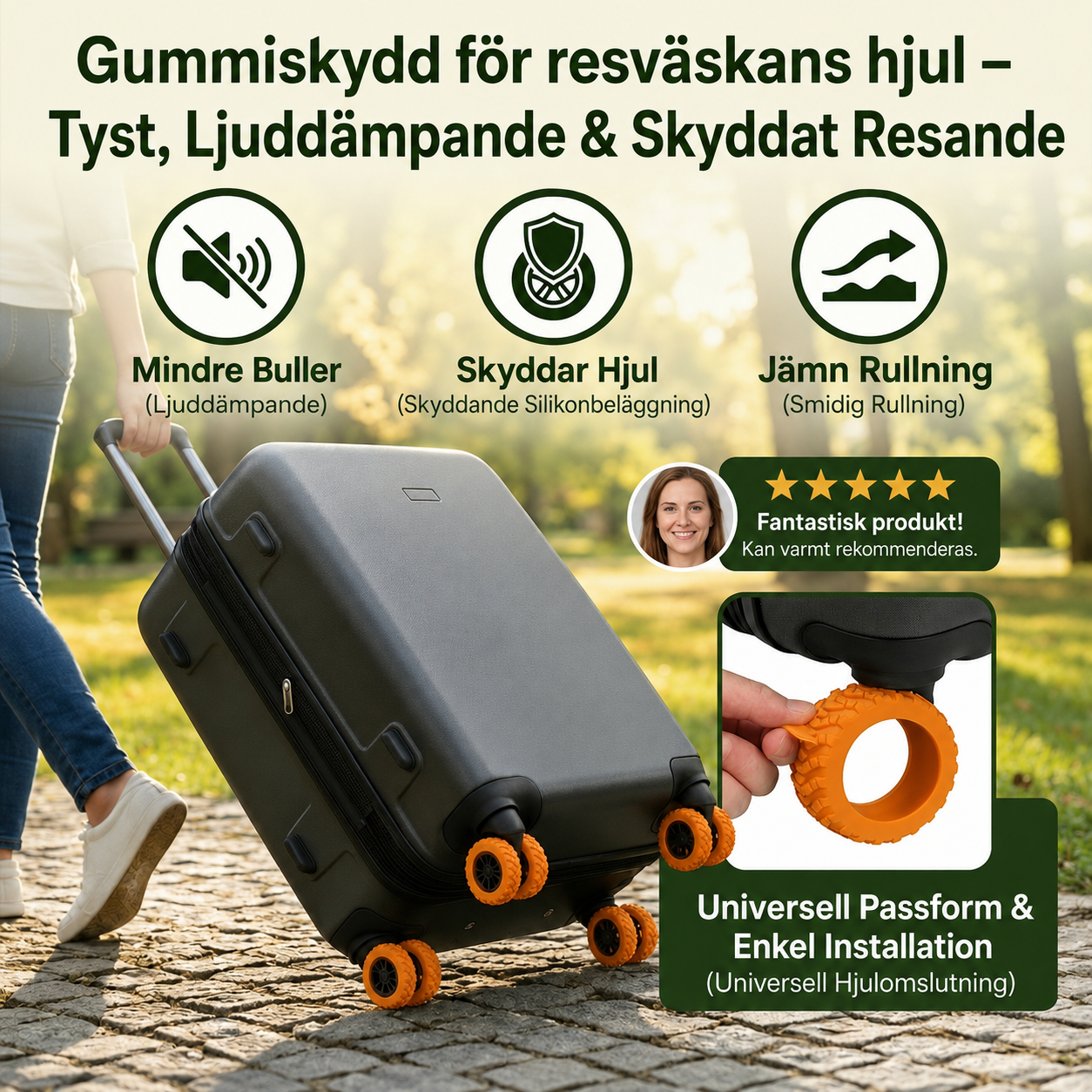 HjulVakt™ – Skydda dina resväskehjul och res utan bekymmer!