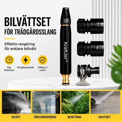 KraftJet™ Högtryckstvättspistol med gratis 5 meters slang och 4 kopplingar