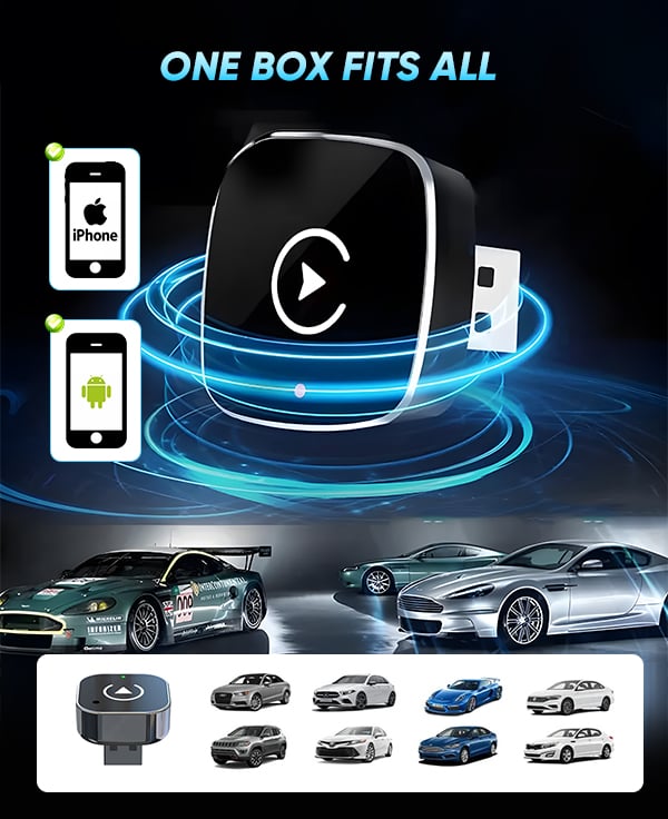 KörSmart™ – Trådlös CarPlay & Android Auto