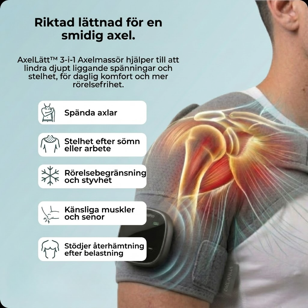 AxelLätt™ 3-i-1 Axelmassager