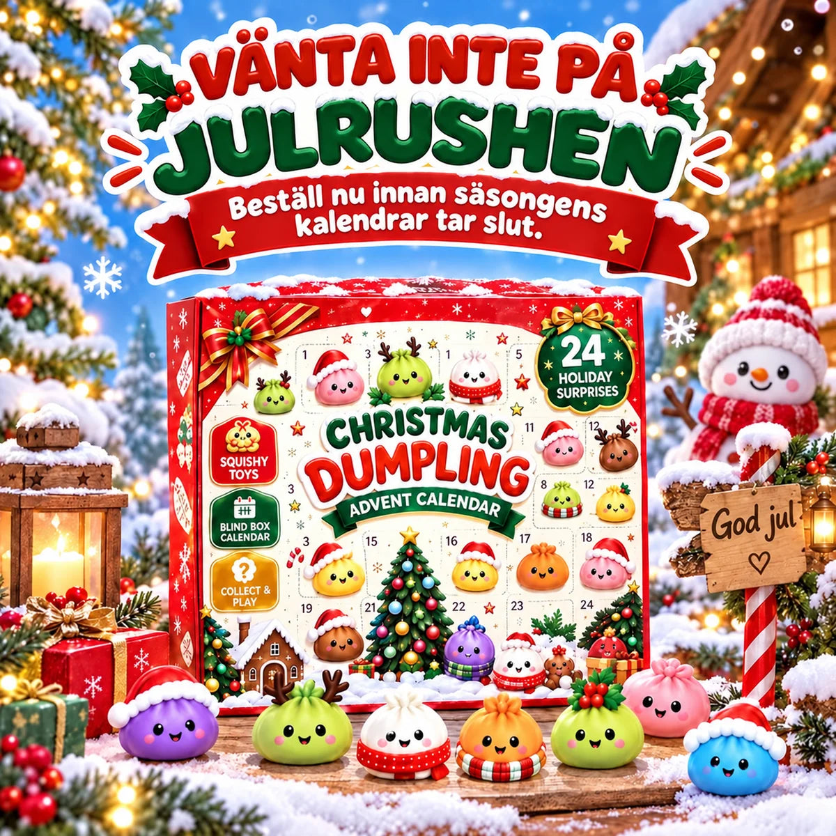 JullyKid™ Squishy Adventskalender – 24 överraskningar