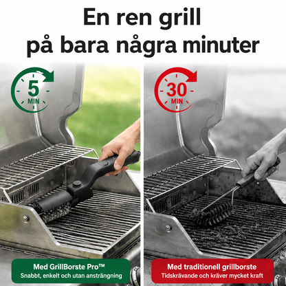 GrillBorste Pro™ | Den Snabba Lösningen för en Skinande Ren Grill