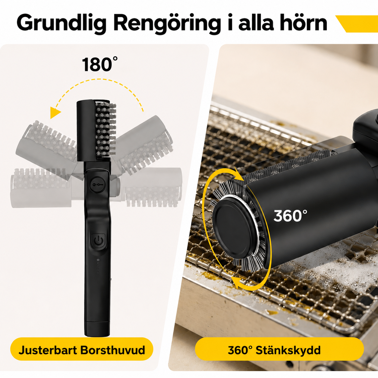 GrillBorste Pro™ | Den Snabba Lösningen för en Skinande Ren Grill