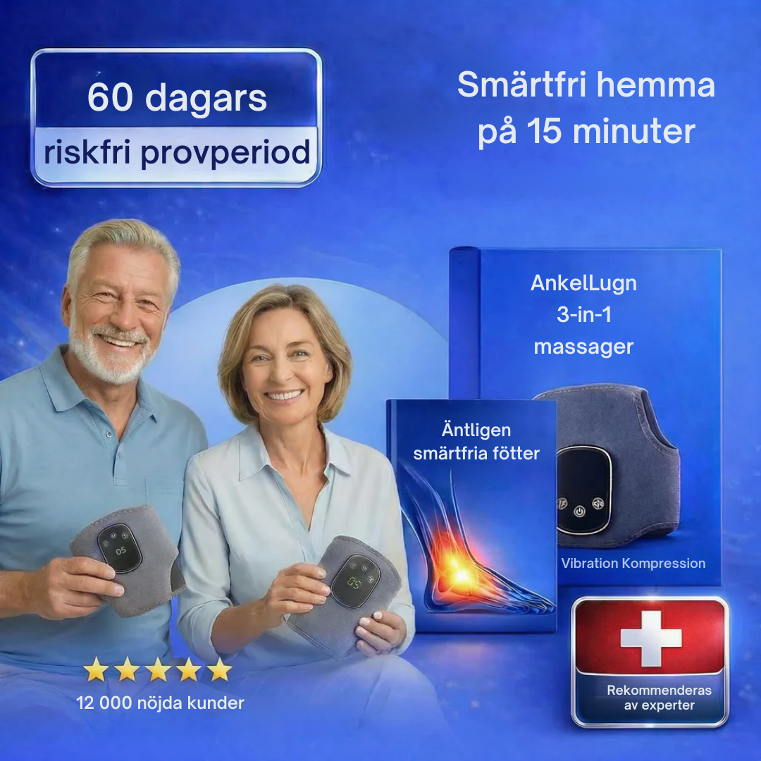 AnkelLugn™ 3-in-1 fotmassager