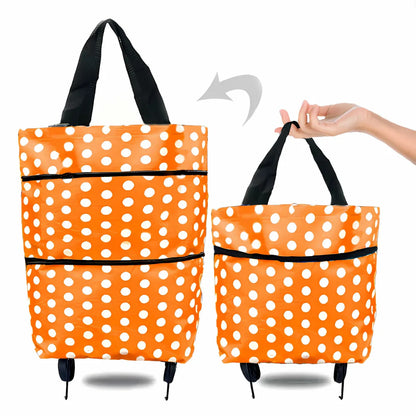 Vika & Rulla™ shoppingväska – 1+1 GRATIS - Shoppingväska med stor kapacitet och hopfällbara hjul