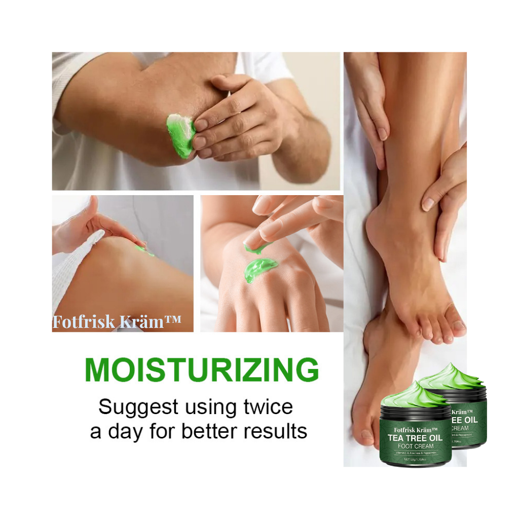 Fotfrisk Kräm™ – Lugna aloe vera & tea tree fotvård