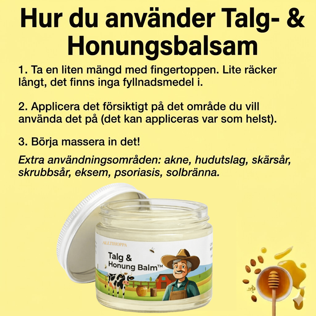 Talg & Honung Balm™ | Naturlig Hudvård