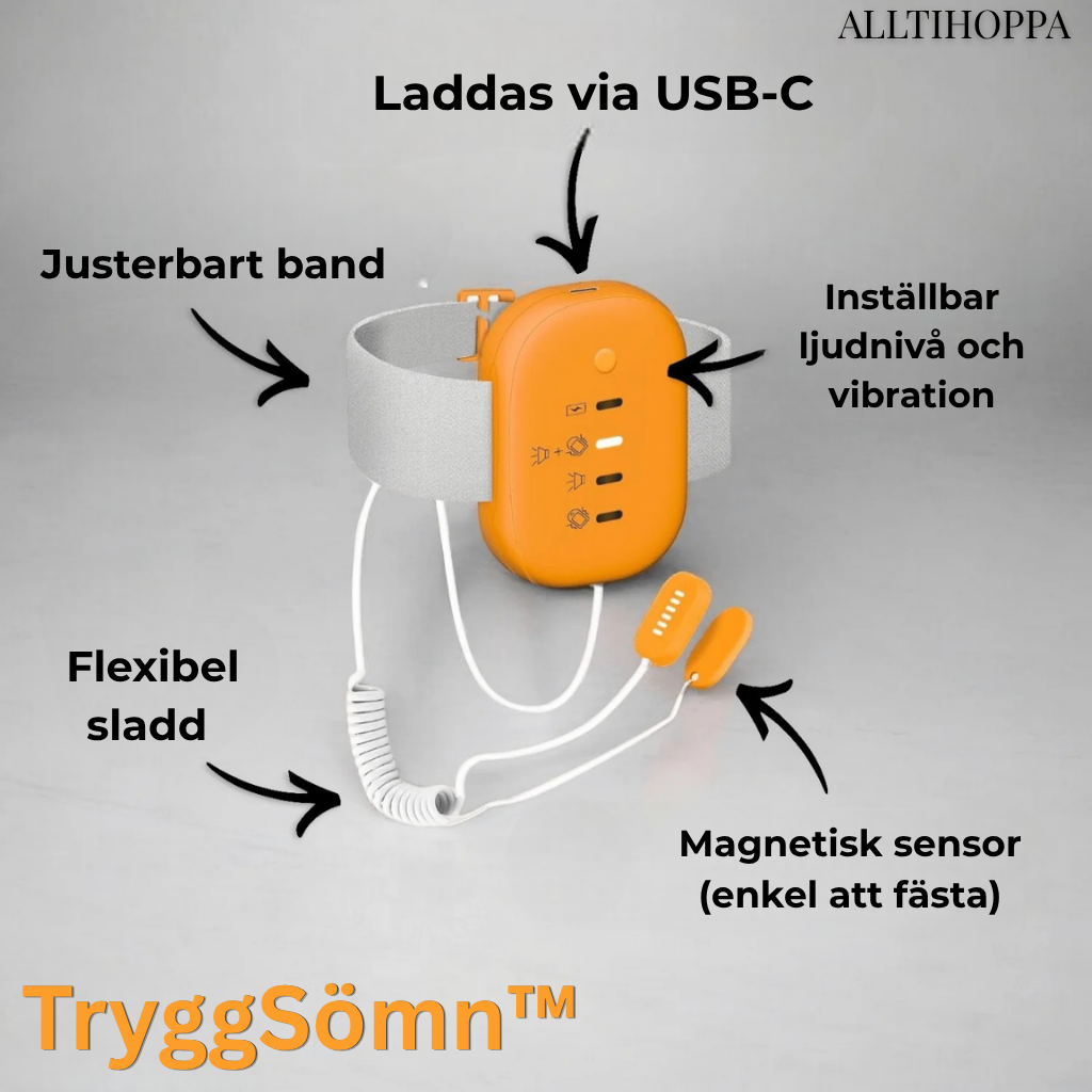 TryggSömn™ | Kisslarm med vibrationsfunktion
