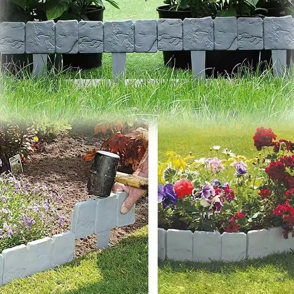 TrädgårdsKant™ – Dekorativ rabattkant i stenlook | Enkel installation