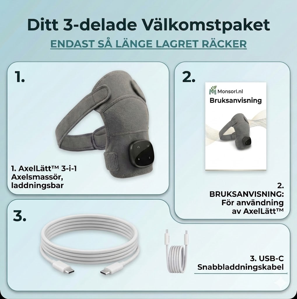 AxelLätt™ 3-i-1 Axelmassager