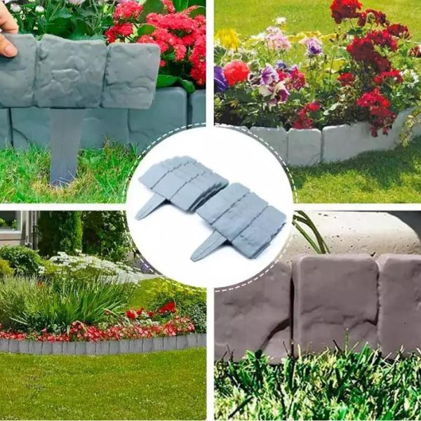 TrädgårdsKant™ – Dekorativ rabattkant i stenlook | Enkel installation