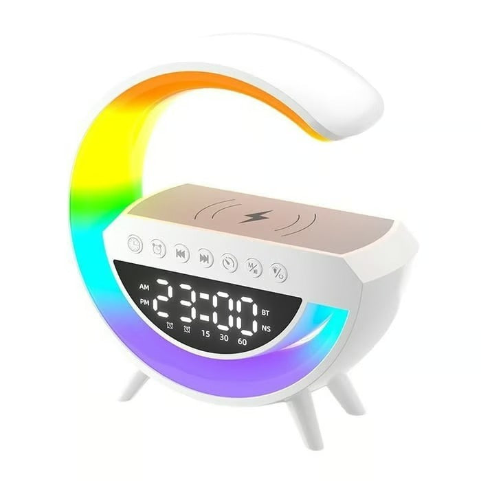 LaddaLampa™ – Smart 4-i-1 Atmosfärlampa med Trådlös Laddning