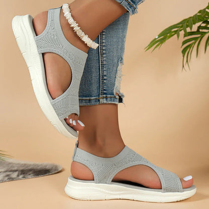 Komfora™ Bekväma, andningsbara, platta sandaler