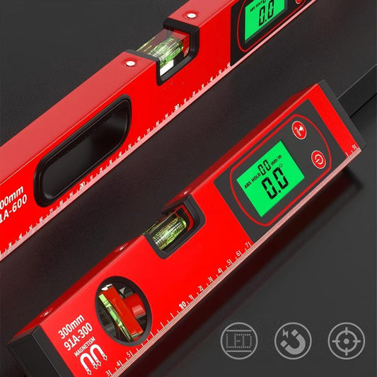 NivåPro™ Multifunktionellt magnetiskt vattenpass – Digital LCD & hög precision perfekt för bygg och DIY