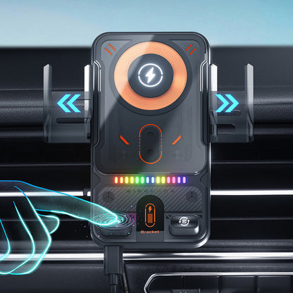 SmartBilhållare™ - Smart 2-i-1 mobilhållare för bilen med rotationsfunktion och trådlös laddare