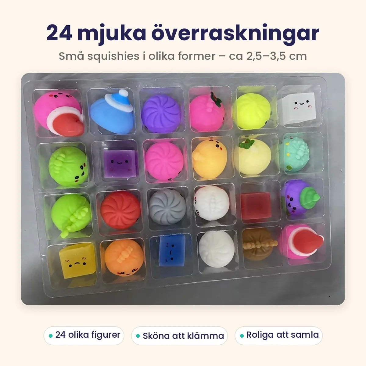 JullyKid™ Squishy Adventskalender – 24 överraskningar